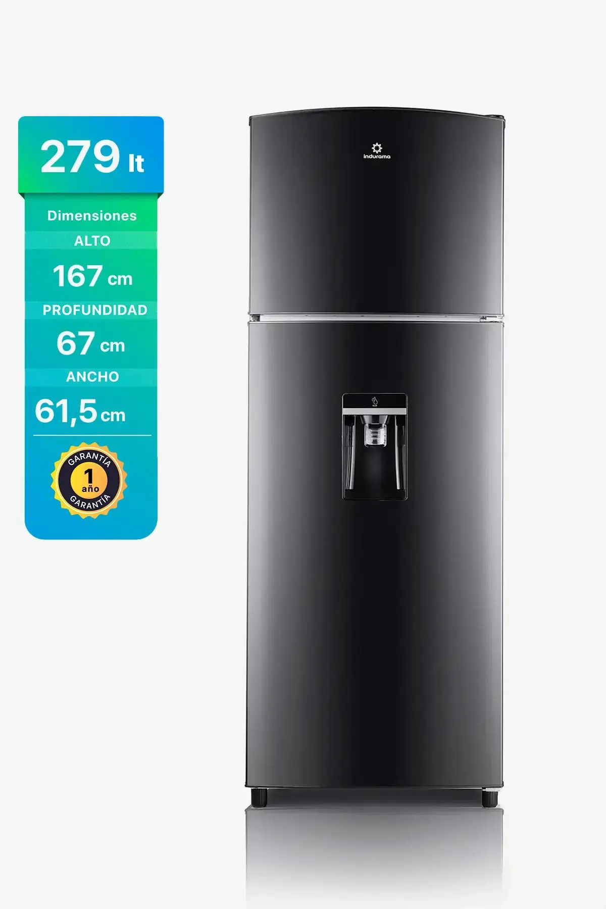 Refrigeradora Indurama / RI-405 NEGRA C